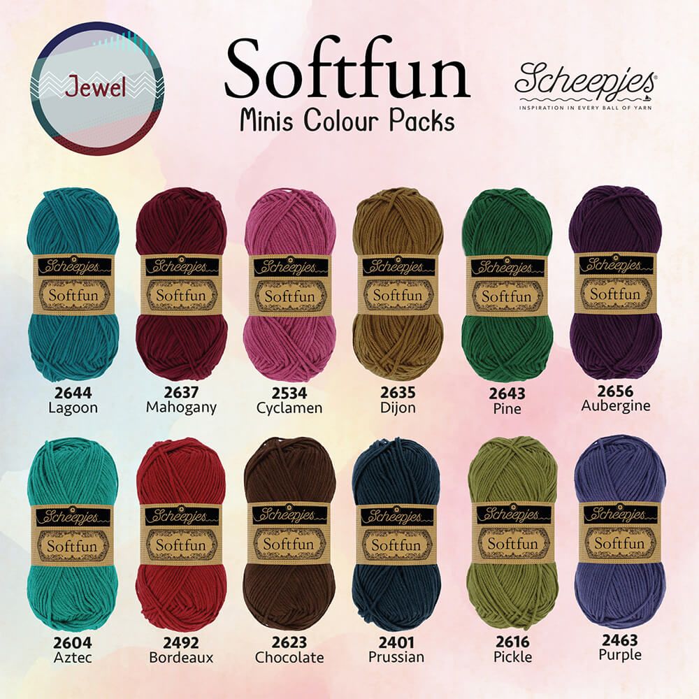 Scheepjes Softfun Colour Pack Jewel 12x20g