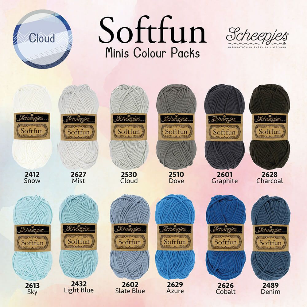 Scheepjes Softfun Colour Pack Cloud 12x20g